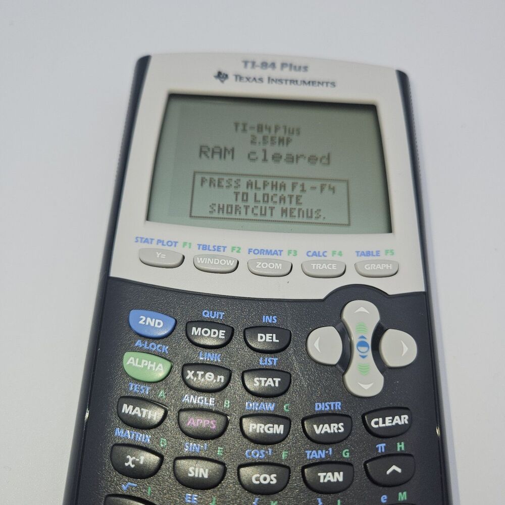 Texas Instruments TI-84 Plus Graphing Calculator Tested Working School Calc - Picture 3 of 10
